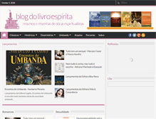 Tablet Screenshot of blogdolivroespirita.com